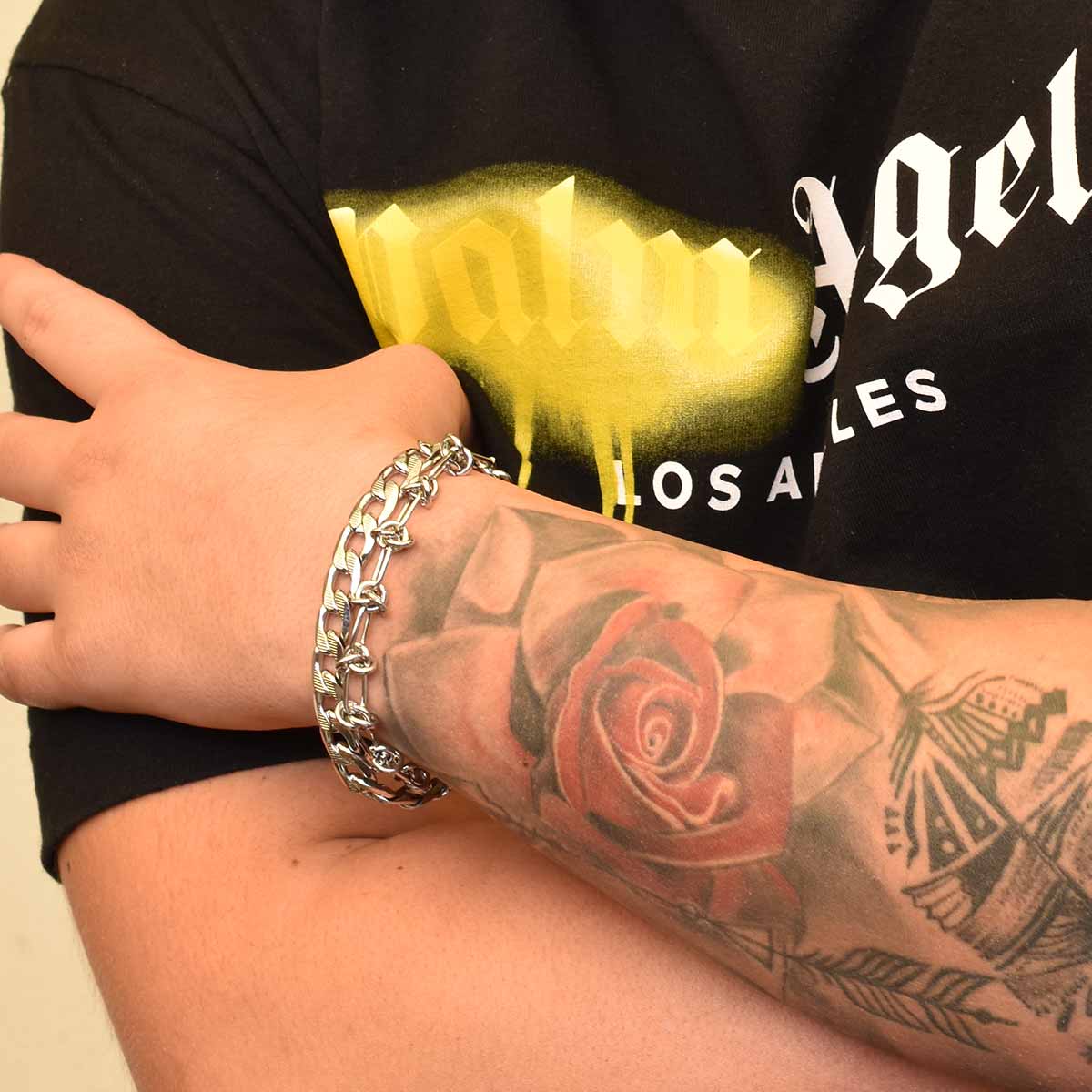 Havoc Silver Bracelet 6MM Βραχιόλι από ανοξείδωτο ατσάλι 316L
